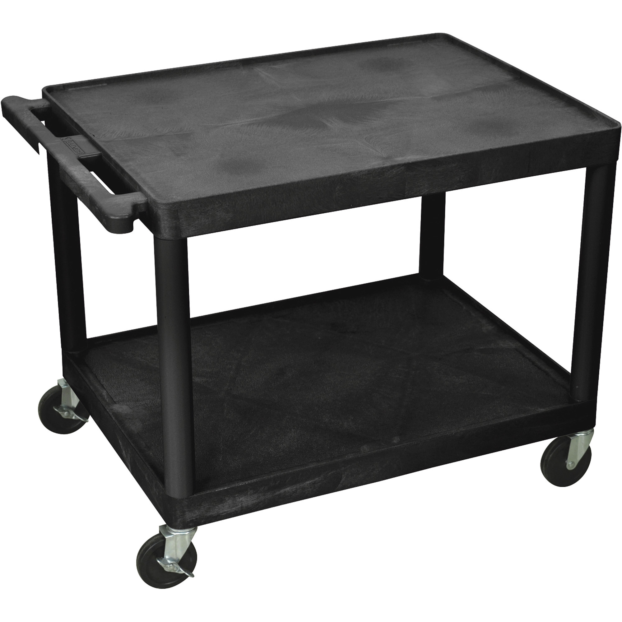 Luxor Utility Cart, 400-Lb. Capacity, 27in.H, Black, Model# LP27-B